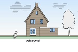 Frieswijk achtergevel